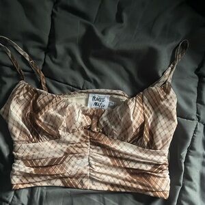 Princess polly brown crop top